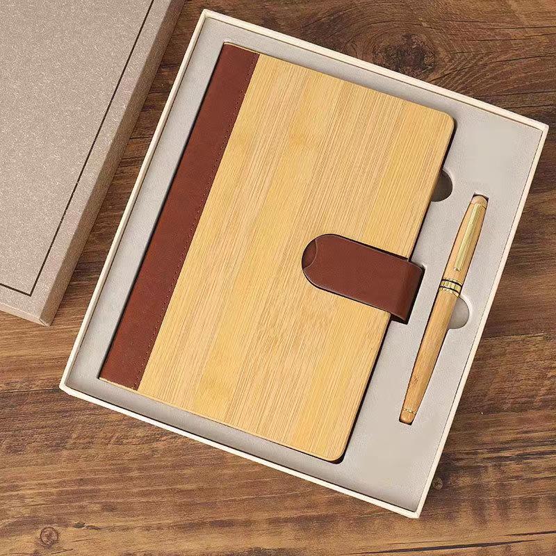 Wooden Notebook & Pen Gift Set