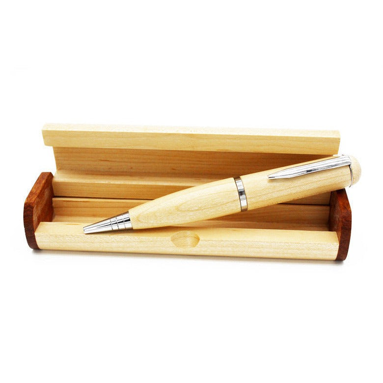 32 GB USB wooden pen laser engravable with case thinkbaba laser supplies 