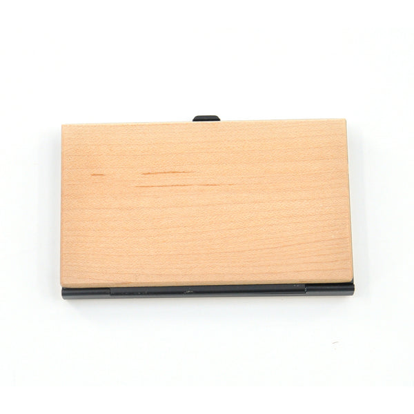 wooden business card holder laser engravable ThinkBaba LTD