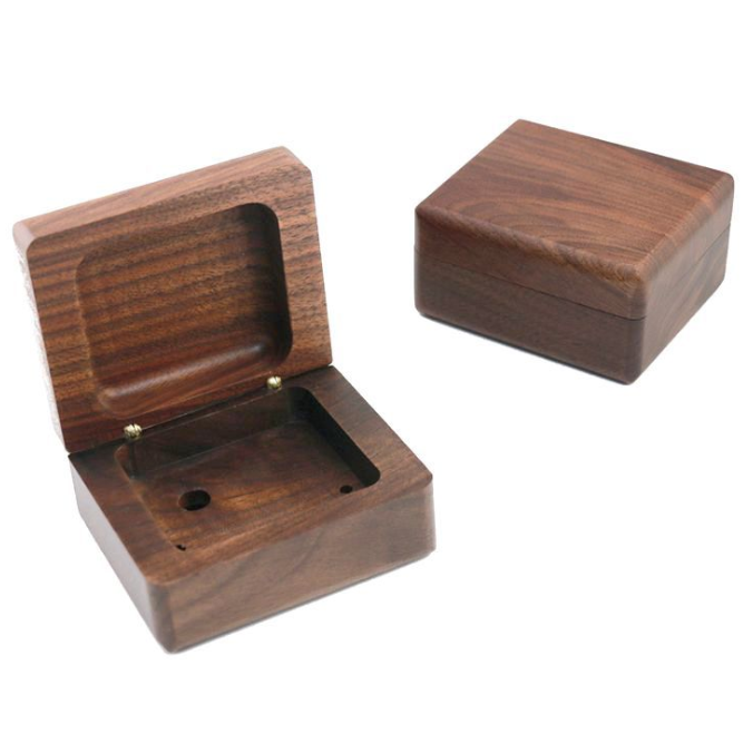 Wooden blank engravable music box square