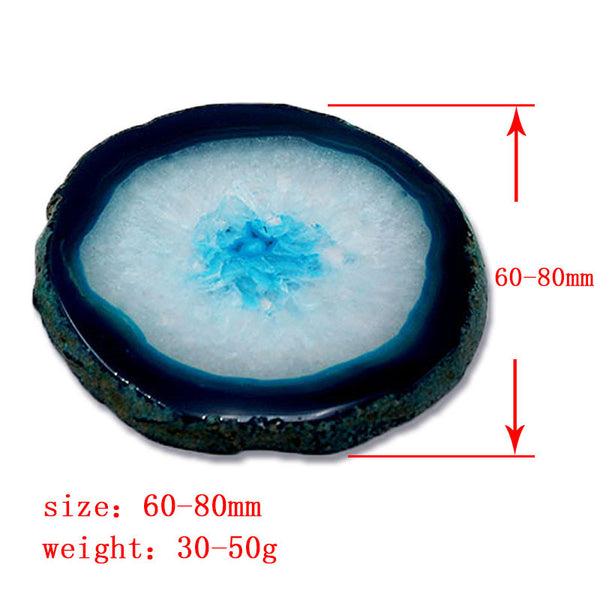 agate glass coaster engravable blue laser engraving 