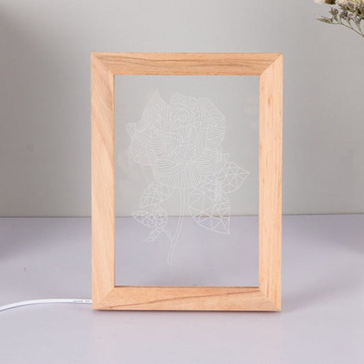 Laser engravable acrylic sheet with wooden frame thinkbaba laser supplies 