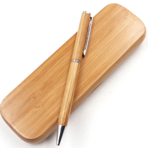 bamboo natural wooden pen and case laser engraving supplies TB engravables 